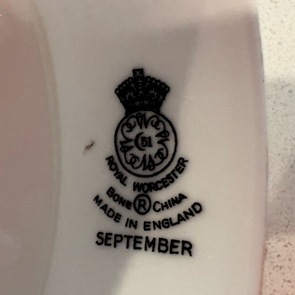 Royal Worcester Bone China Teapot “September” Made in England - Picture 8 of 13